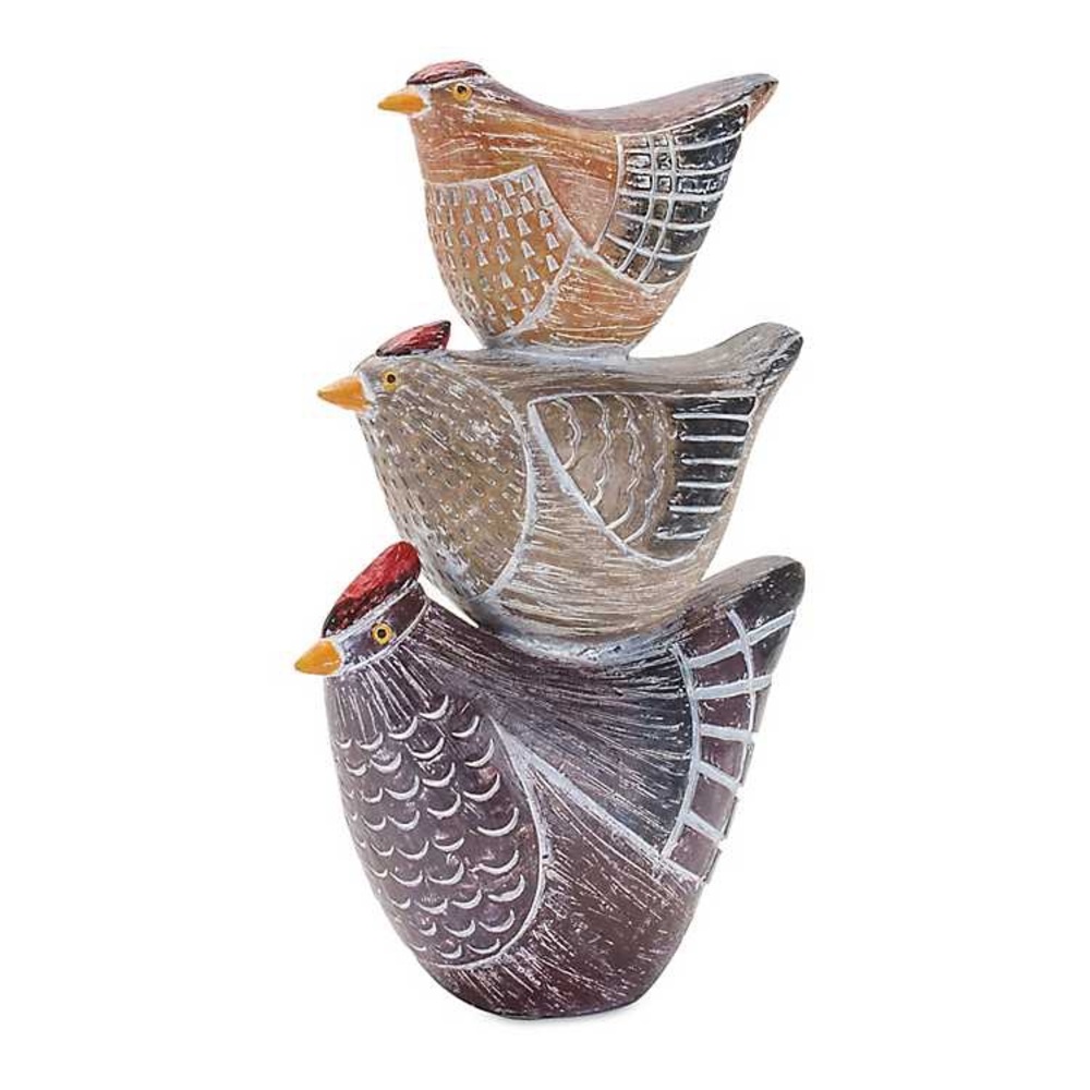 Kirkland’s Outdoor Rustic Birds Stacked Decorative Figurine